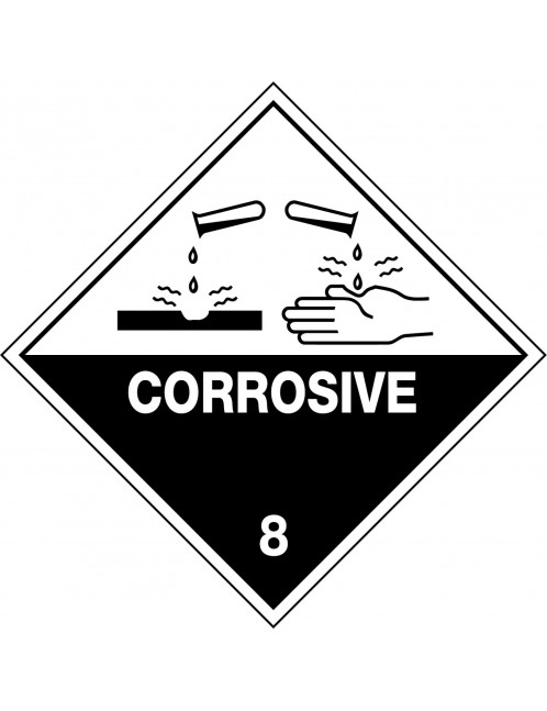 Hazchem Sign – Corrosive 8 Metal