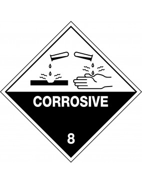 Hazchem Sign – Corrosive 8 Poly