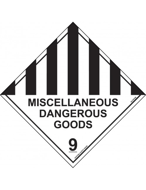 Hazchem Sign – Miscellaneous Dangerous Goods 9 Metal