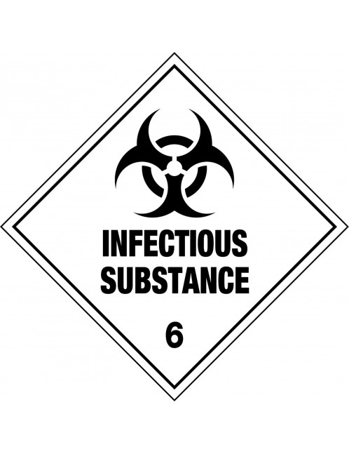 Hazchem Sign – Infectious Substance 6  Metal