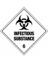 Hazchem Sign – Infectious Substance 6  Metal