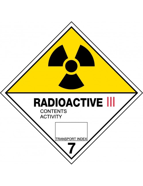 Hazchem Sign – Radioactive III  Metal