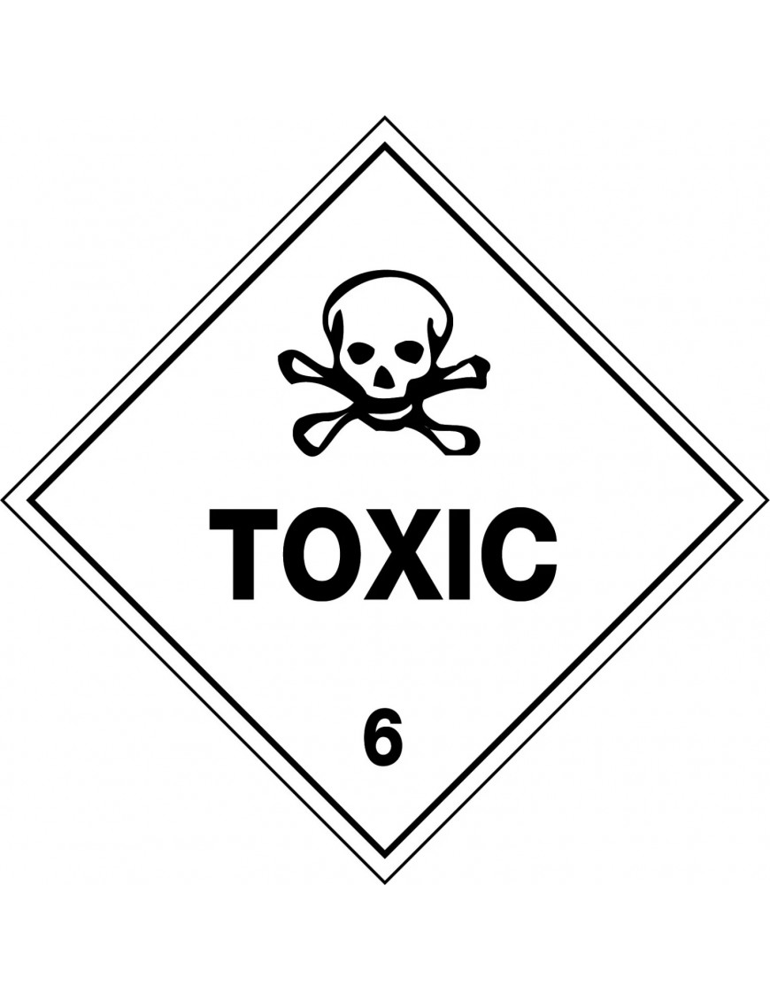 Hazchem Sign – Toxic 6   Metal