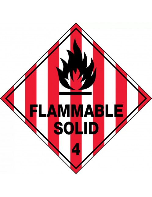 Hazchem Sign – Flammable Solid 4  Metal