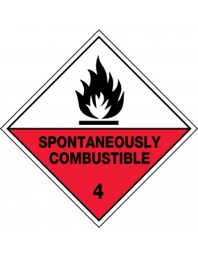 Hazchem Sign – Spontaneously Combustible 4  Poly