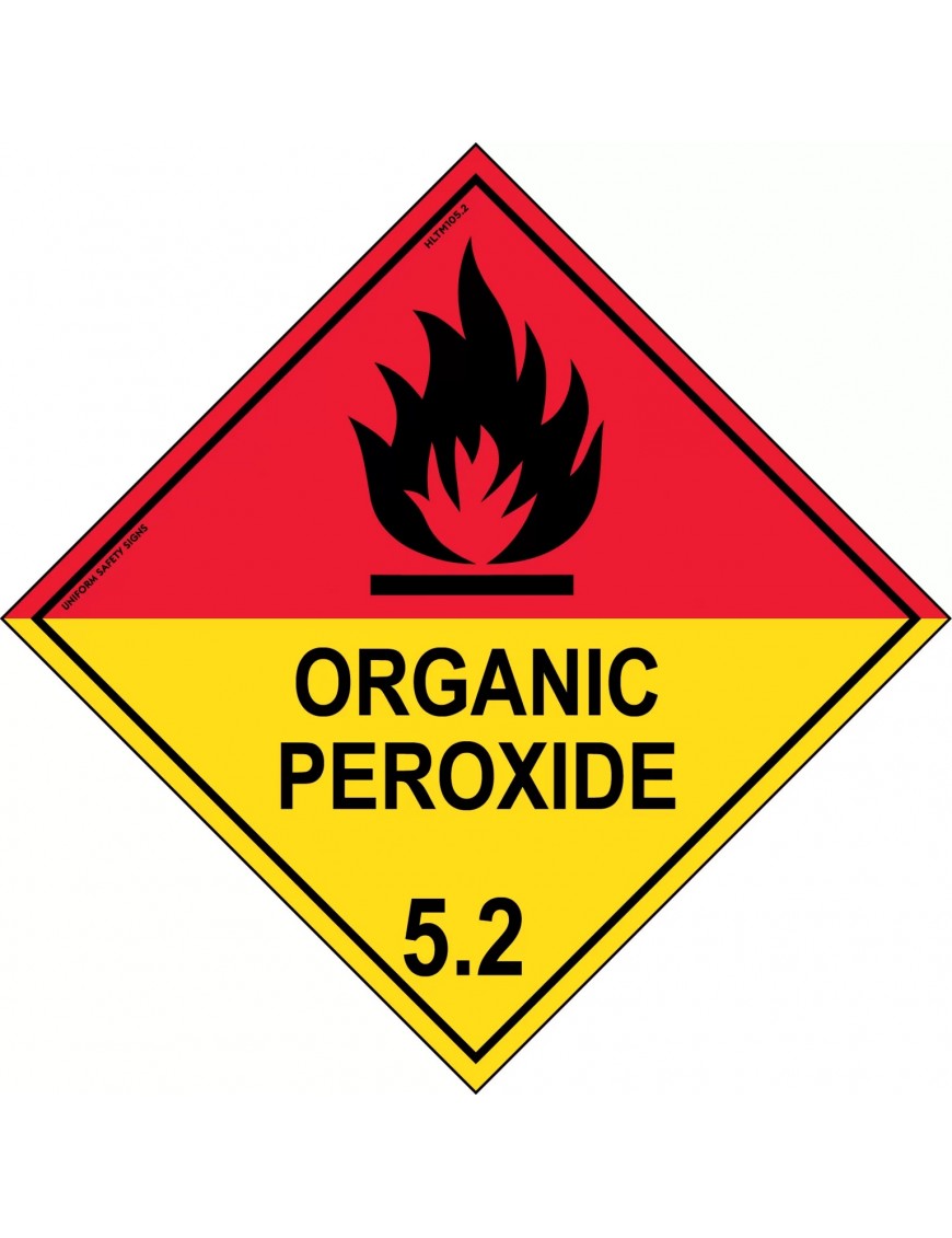 Hazchem Labels – Organic Peroxide 5.2   Metal