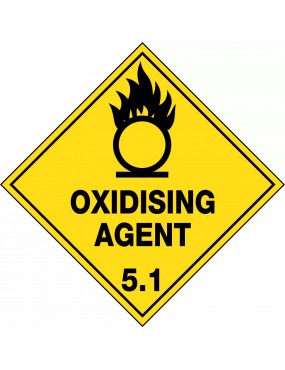 Hazchem Labels – Oxidising Agent 5.1   Metal