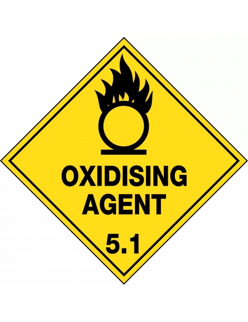 Hazchem Labels – Oxidising Agent 5.1   Metal