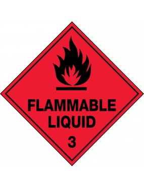 Hazchem Labels – Flammable Liquid 3  Metal