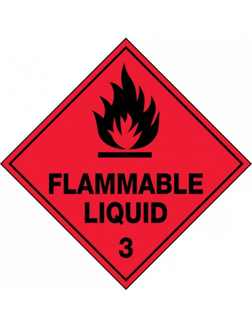 Hazchem Labels – Flammable Liquid 3  Metal