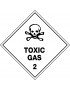 Hazchem Labels – Toxic Gas 2   Metal