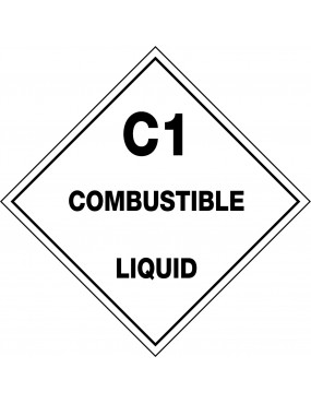 Hazchem Labels – C1 Combustible Liquid  Metal