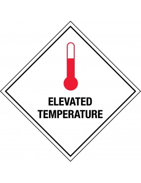 Hazchem Labels – Elevated Temperature  Metal