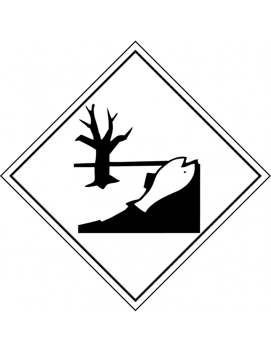 Hazchem Labels – Eco Toxicity Picto   Poly