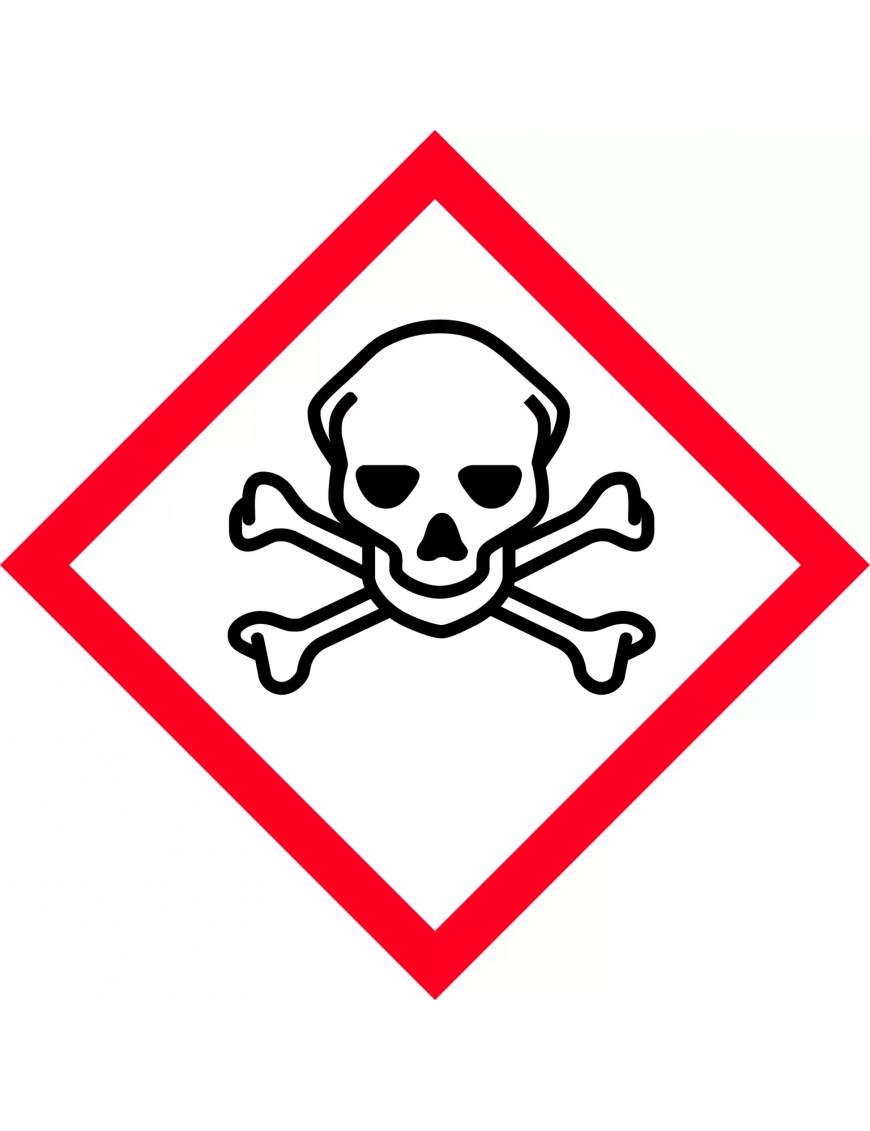 GHS Hazchem Labels – Acute Toxicity Picto  Metal