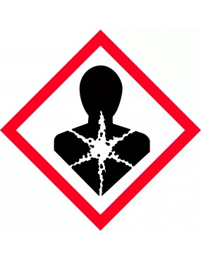 GHS Hazchem Labels – Health Hazard Picto  Metal