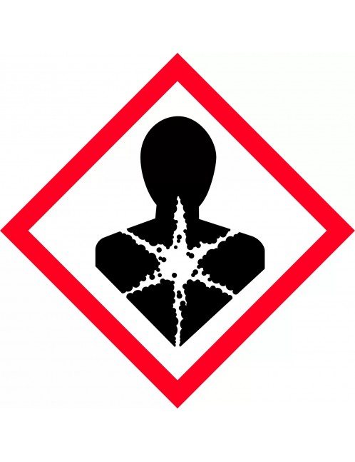 GHS Hazchem Labels – Health Hazard Picto  Metal