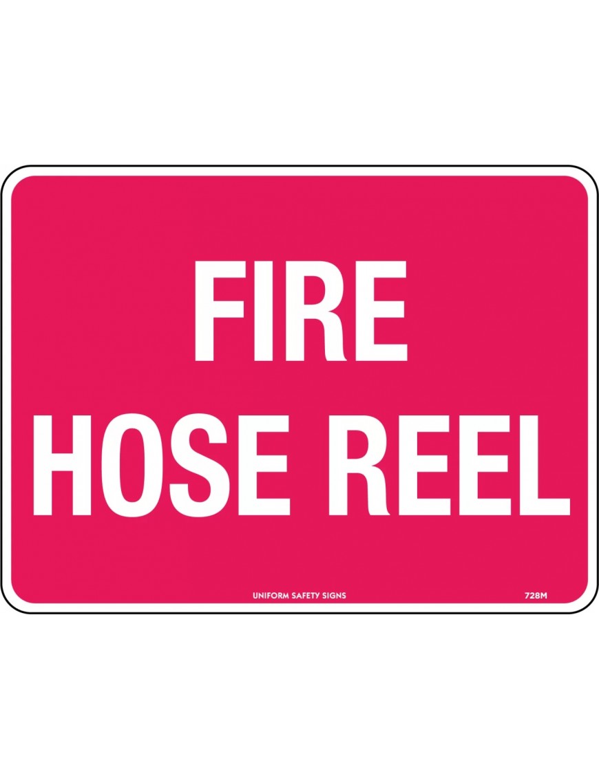 Fire Sign - Fire Hose Reel Signage 300x225mm  Poly