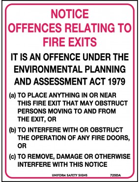 Fire Sign - Notice Offences...