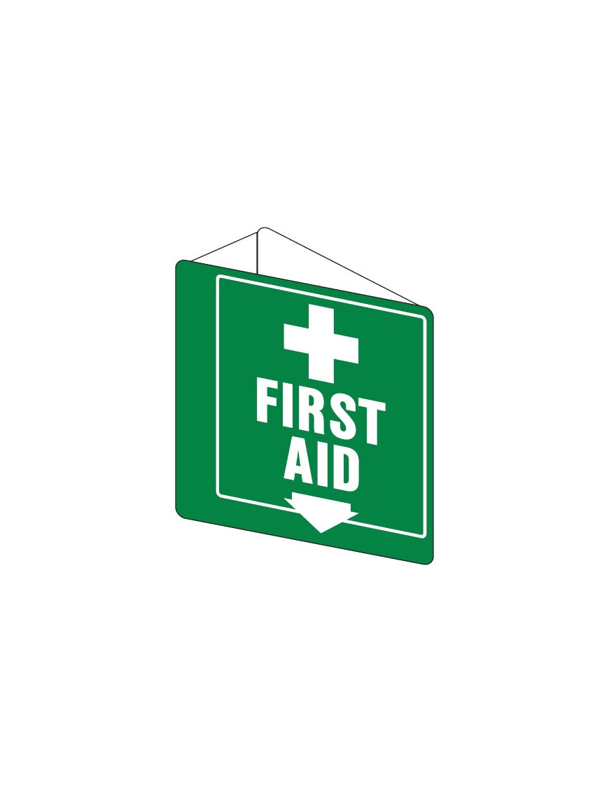 First Aid Sign - First Aid  3D Wall Sign 225x225mm Poly