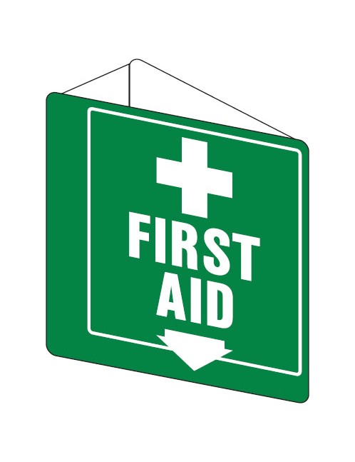 First Aid Sign - First Aid  3D Wall Sign 225x225mm Poly