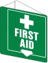 First Aid Sign - First Aid  3D Wall Sign 225x225mm Poly