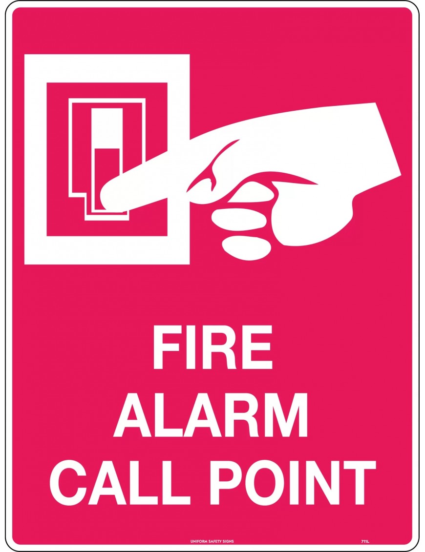 Fire Sign - Fire Alarm Call Point  Poly