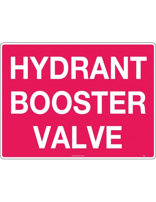 Fire Sign - Hydrant Booster Valve  Metal