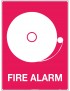 Fire Sign - Fire Alarm (with pictogram)  Metal