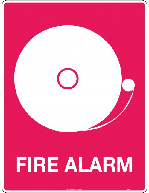 Fire Sign - Fire Alarm (with pictogram)  Poly