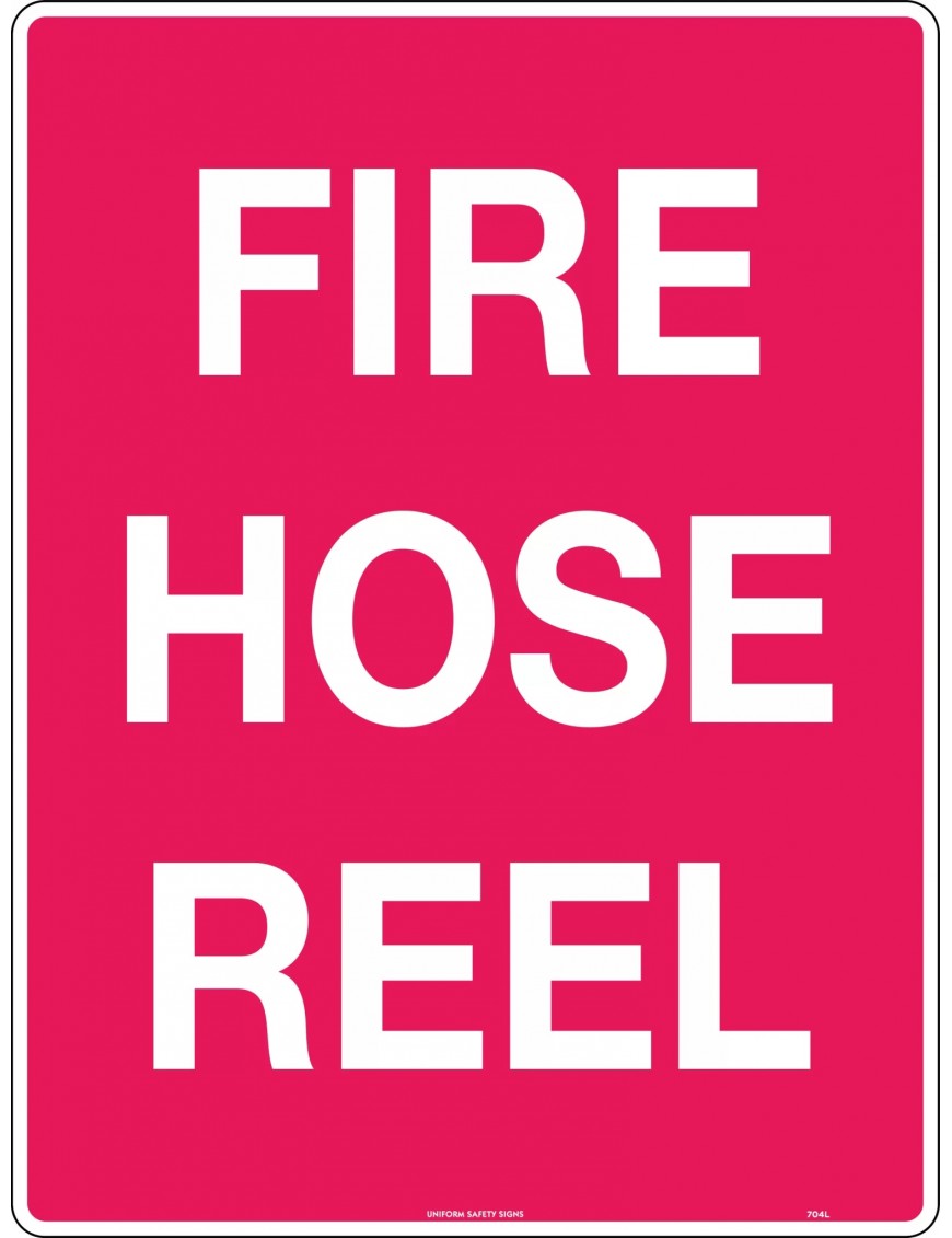 Fire Sign - Fire Hose Reel Poly