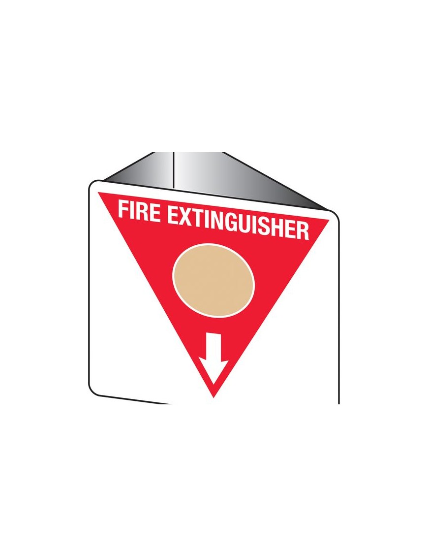 Fire Sign - Fire Extinguisher Marker – Wet Chemical Gold 3D Wall Sign 225x225mm  Poly