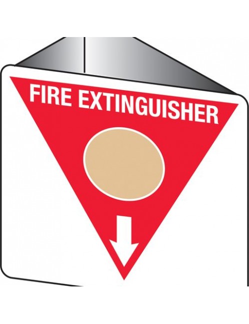 Fire Sign - Fire Extinguisher Marker – Wet Chemical Gold 3D Wall Sign 225x225mm  Poly