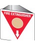 Fire Sign - Fire Extinguisher Marker – Wet Chemical Gold 3D Wall Sign 225x225mm  Poly