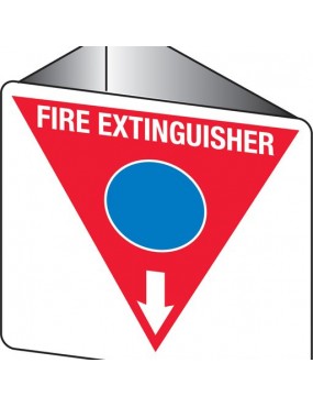 Fire Sign - Fire Extinguisher Marker – Foam Blue  3D Wall Sign 225x225mm Poly