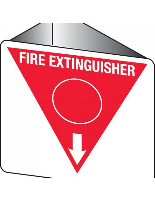 Fire Sign - Fire Extinguisher Marker – Water Red 3D Wall Sign 225x225mm Poly