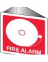 Fire Sign - Fire Alarm (with pictogram)  3D Wall Sign Poly