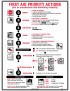 First Aid Sign - CPR Response Chart 600x400mm Metal