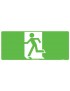 Exit/Entry Sign - Running Man Picto Facing Left  Metal