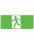 Exit/Entry Sign - Running Man Picto Facing Left  Poly