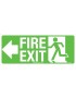 Exit/Entry Sign - Fire Exit With Arrow Left  Poly