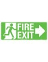 Exit/Entry Sign - Fire Exit with Arrow Right  Poly