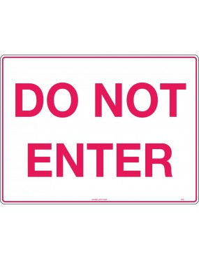 Exit/Entry Sign - Do Not...