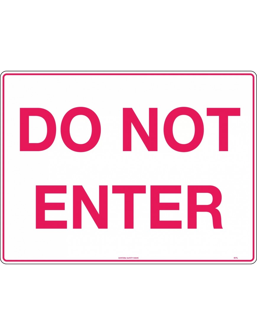 Exit/Entry Sign - Do Not Enter  Metal