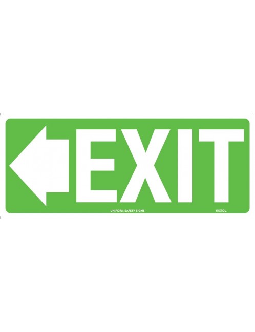 Exit/Entry Sign - Exit With Left Arrow  Poly