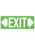 Exit/Entry Sign - Exit With Double Arrows  Poly