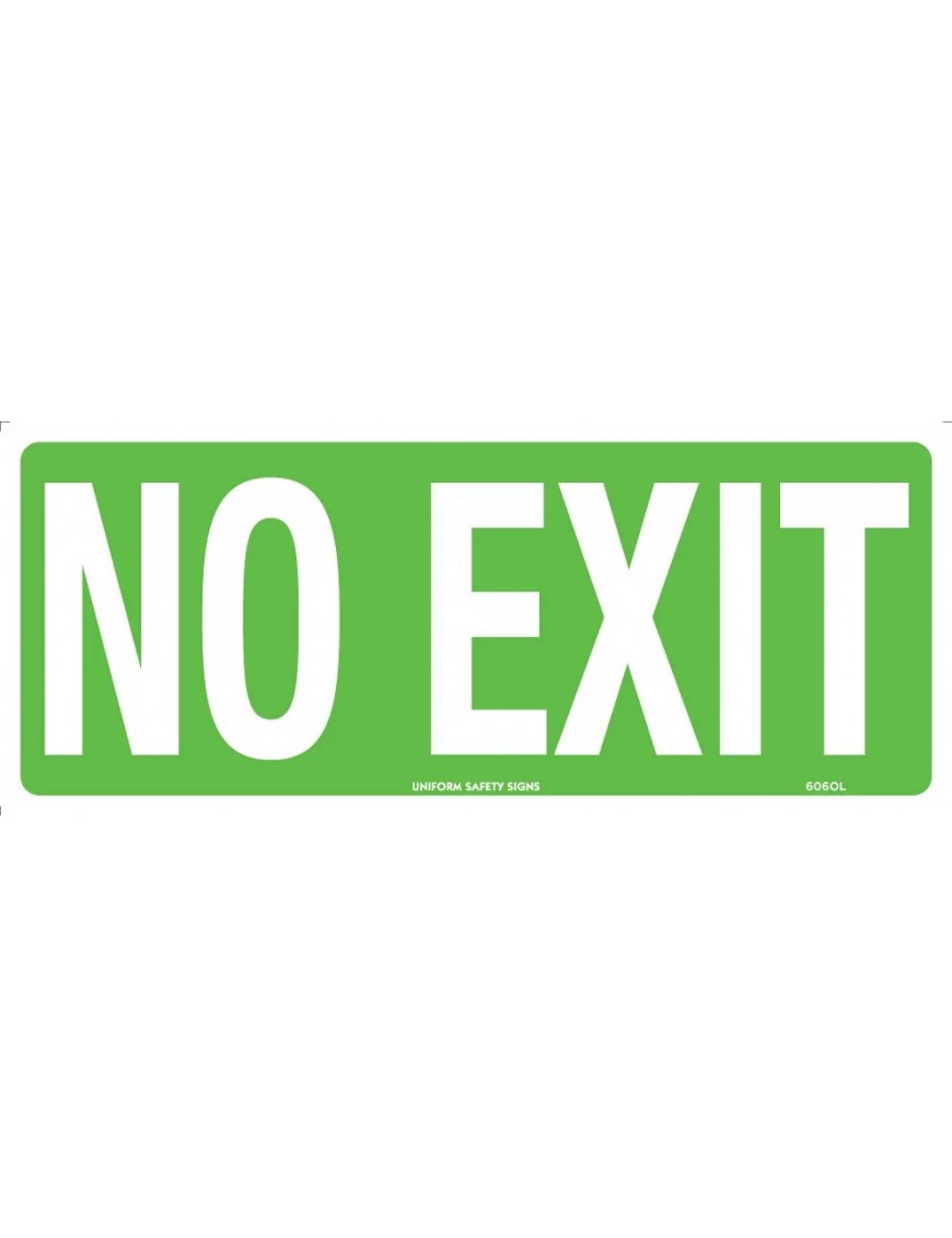 Exit/Entry Sign - No Exit  Poly