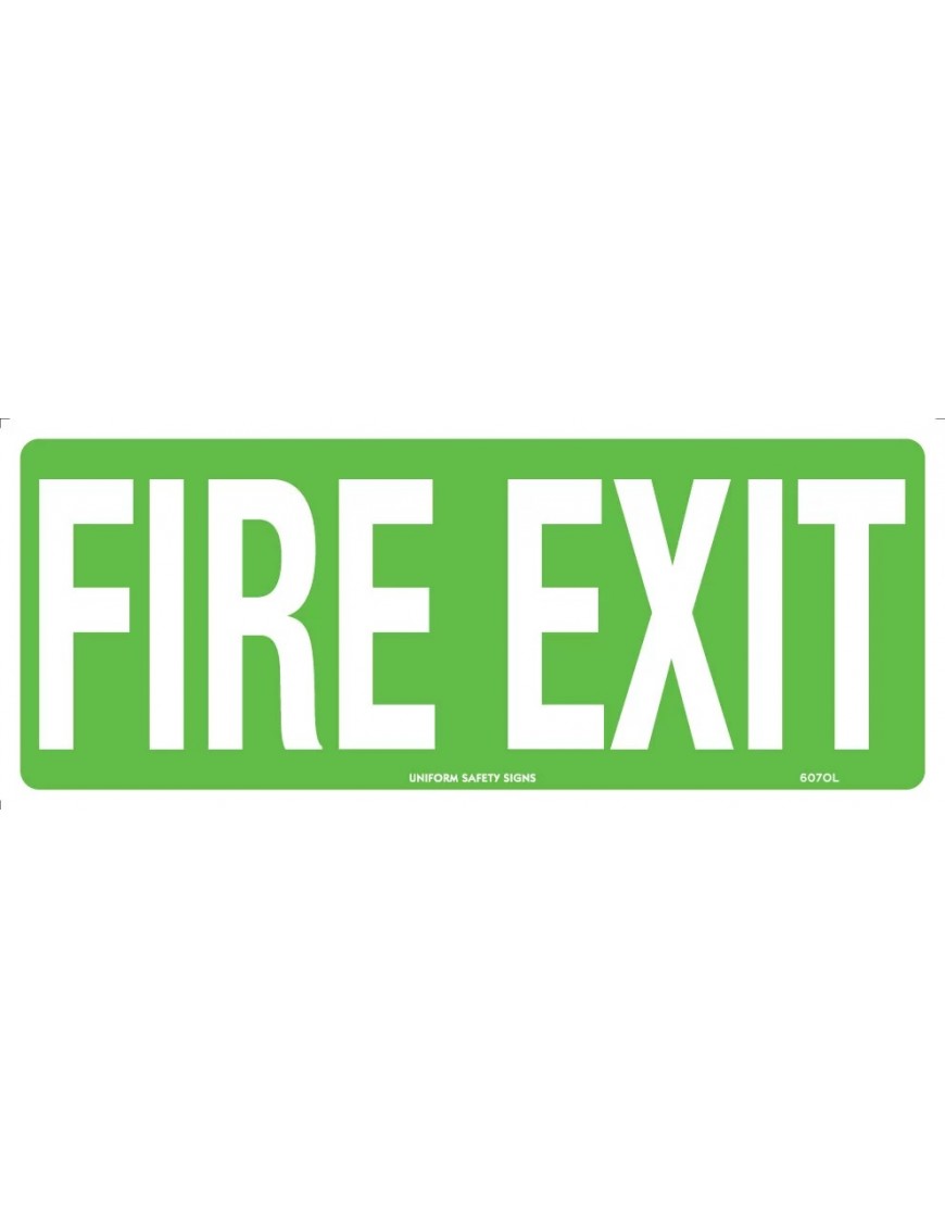 Exit/Entry Sign - Fire Exit  Poly