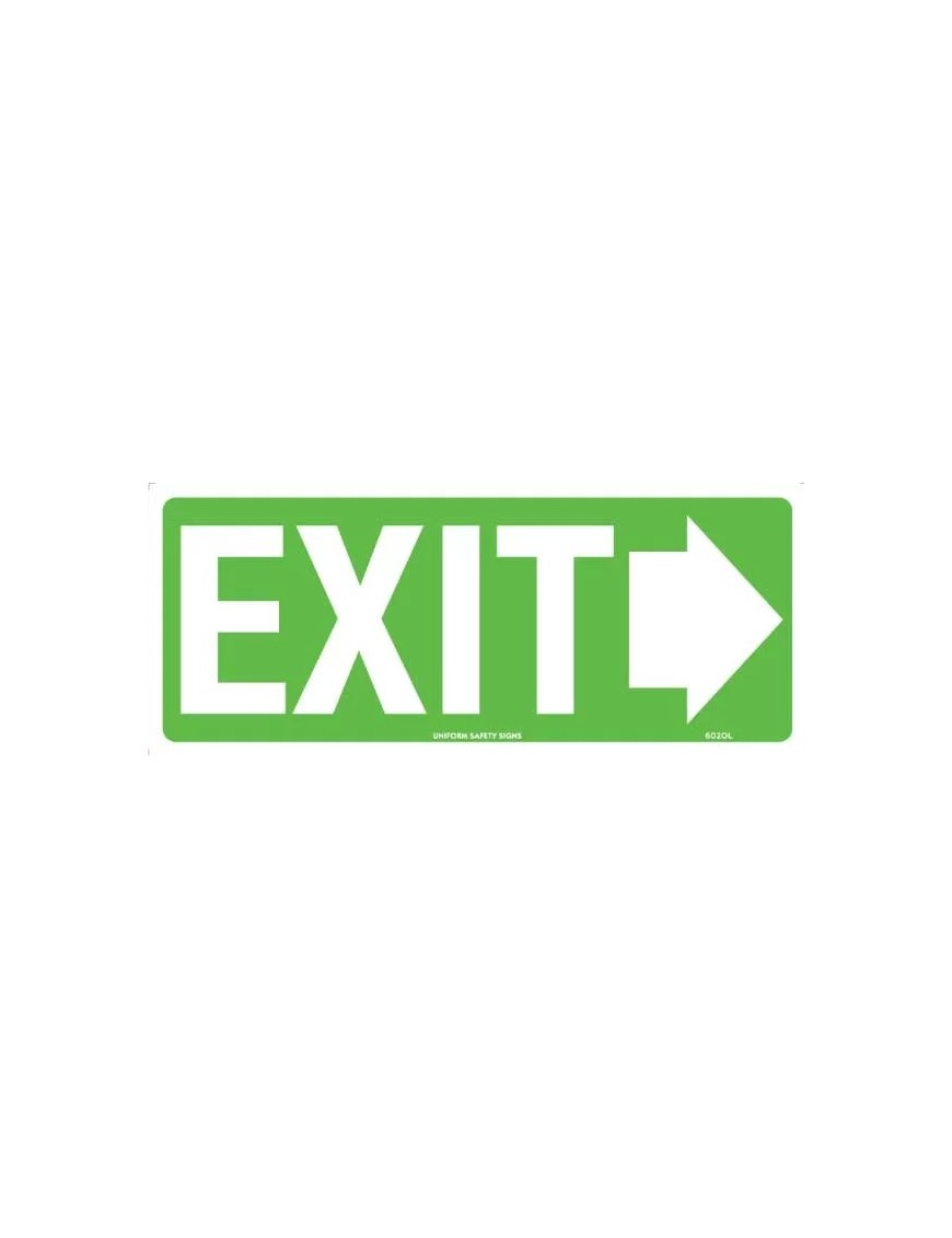 Exit/Entry Sign - Exit with right arrow  Poly