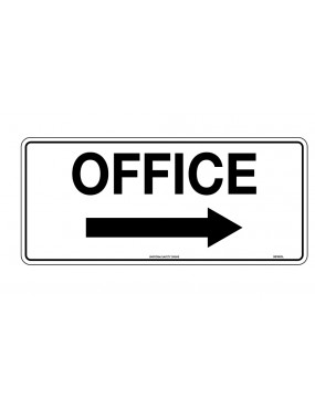General Sign - Office With Right Arrow  Metal